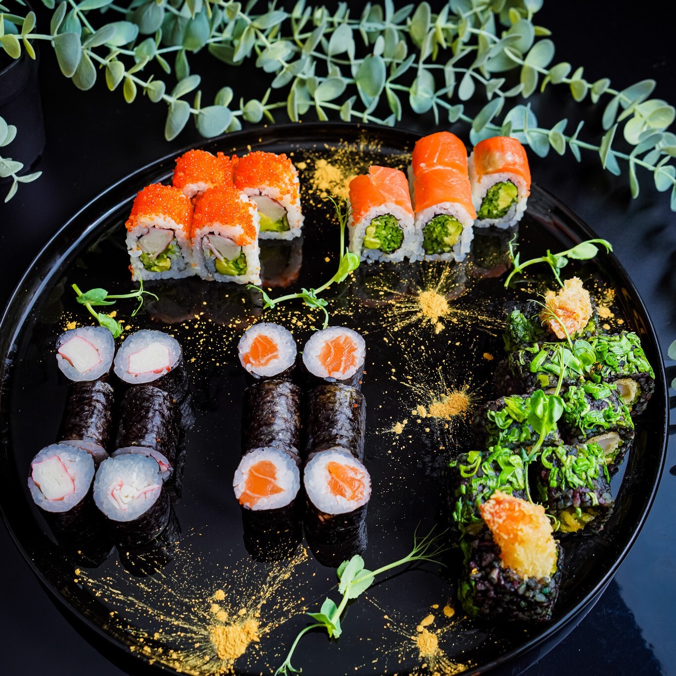 Uber Eats Mega Set ( 10 Roll & 80 Parça ) Dilediğiniz Sushiler İle Kendi Setinizi Oluşturun