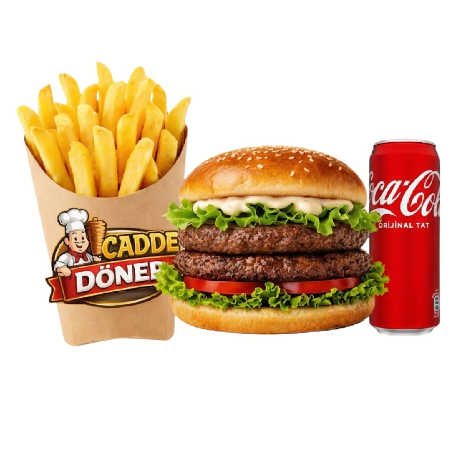 Double Burger Menü
