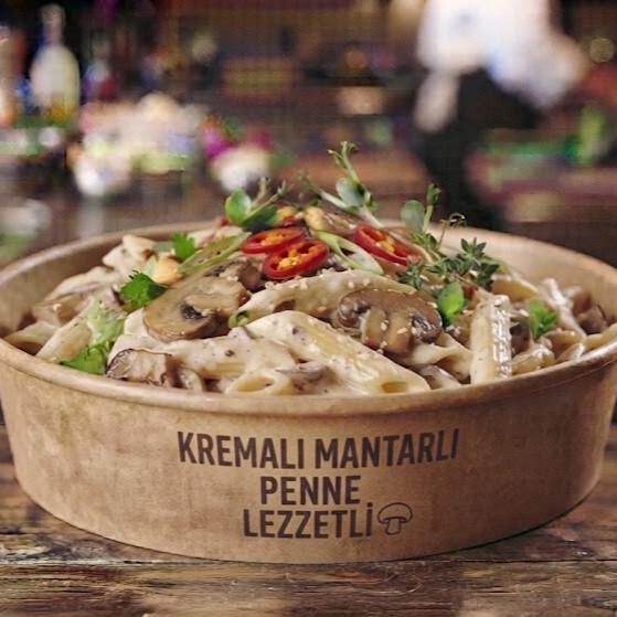 Kremalı Mantarlı Penne