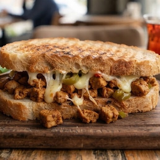 Soya Kavurmalı (Vejetaryen) Tost