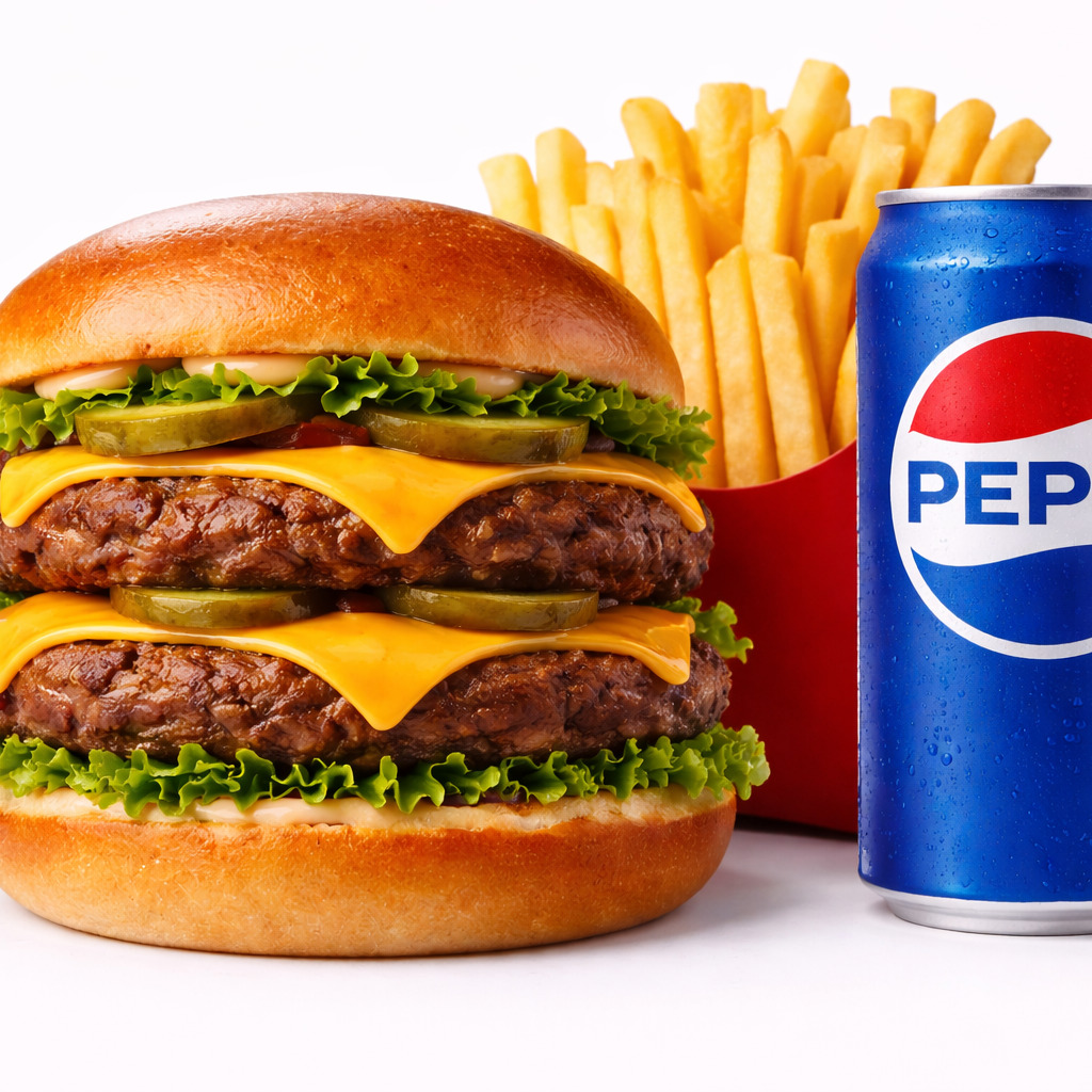 Dubleks Mr Cheeseburger Menü