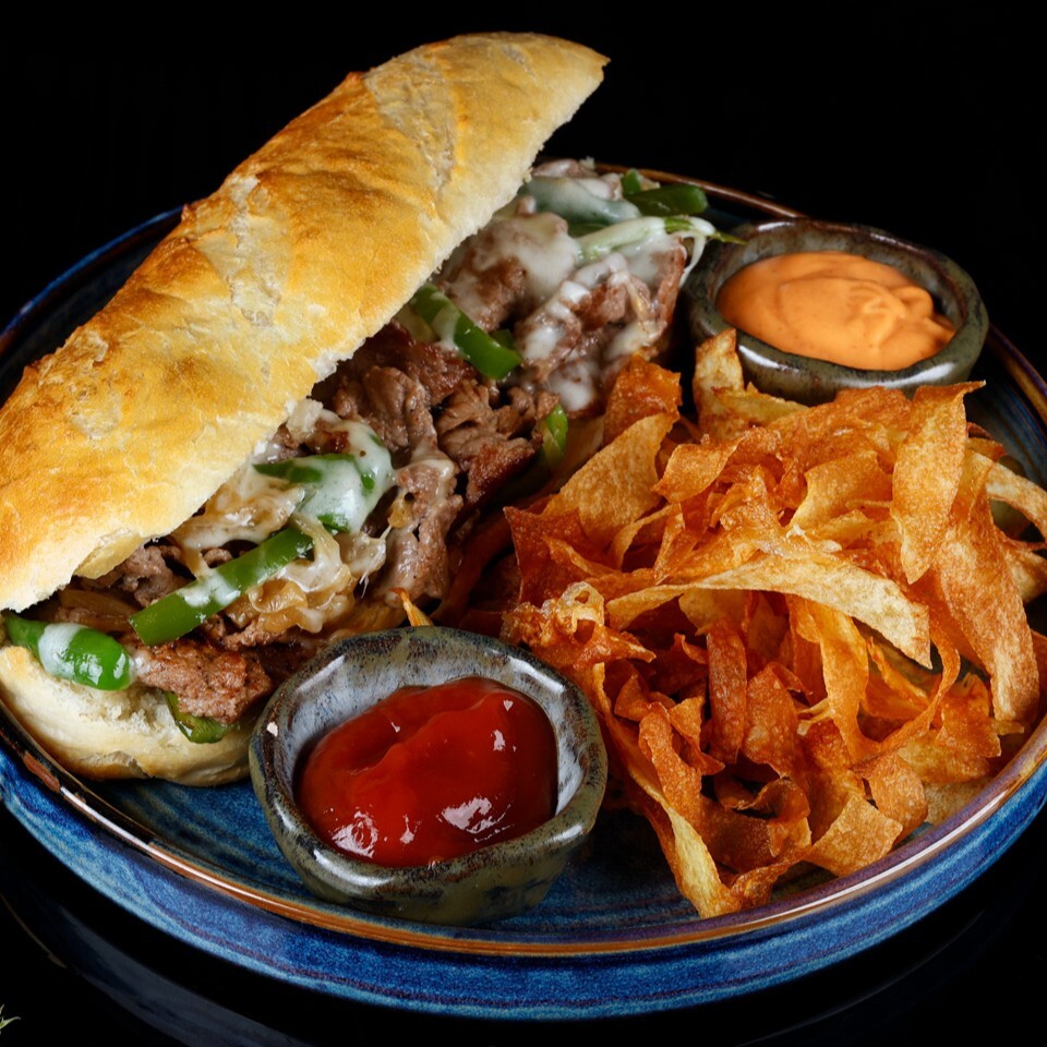 Philly Cheese Beef Steak Sandwich