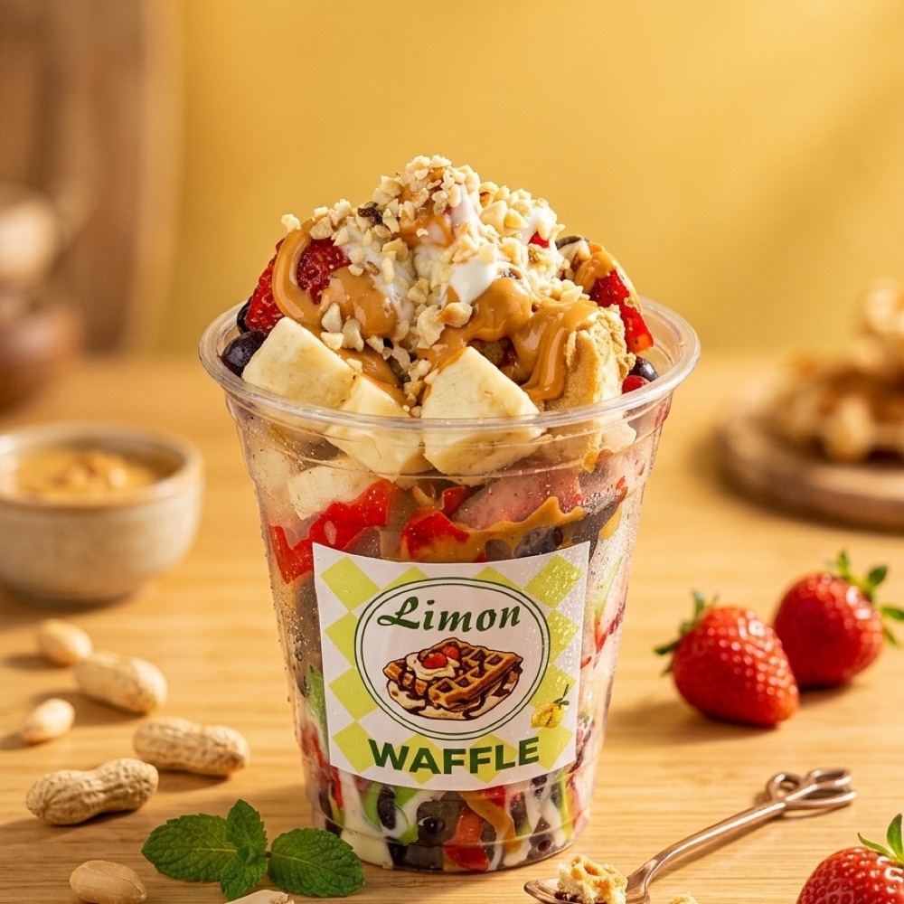 Antep Karamel Rüyası Bardak Waffle