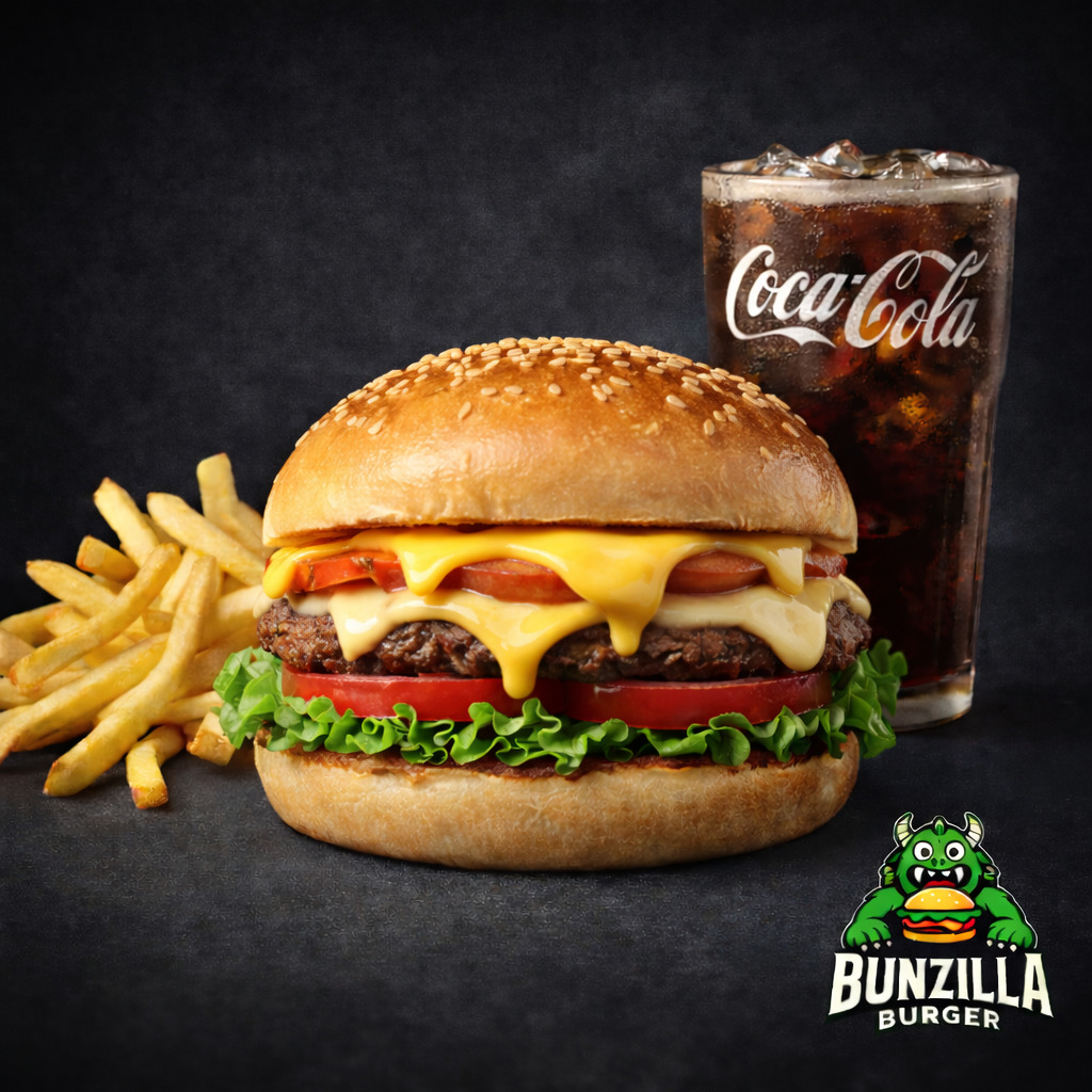 Triple Cheeze Burger Menü