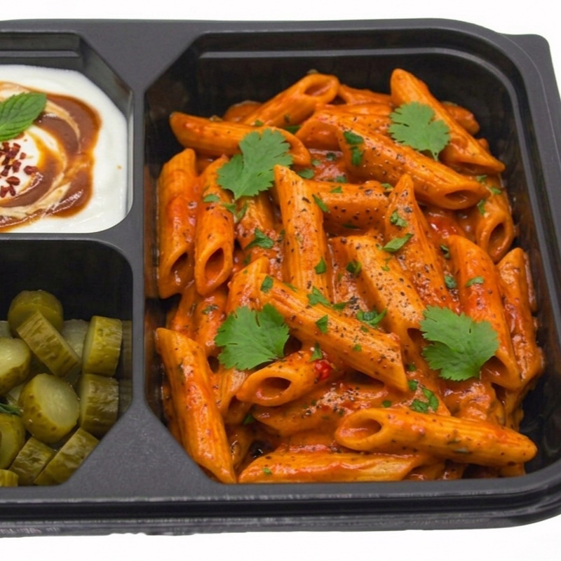 Kremalı Acı Soslu Penne Makarna