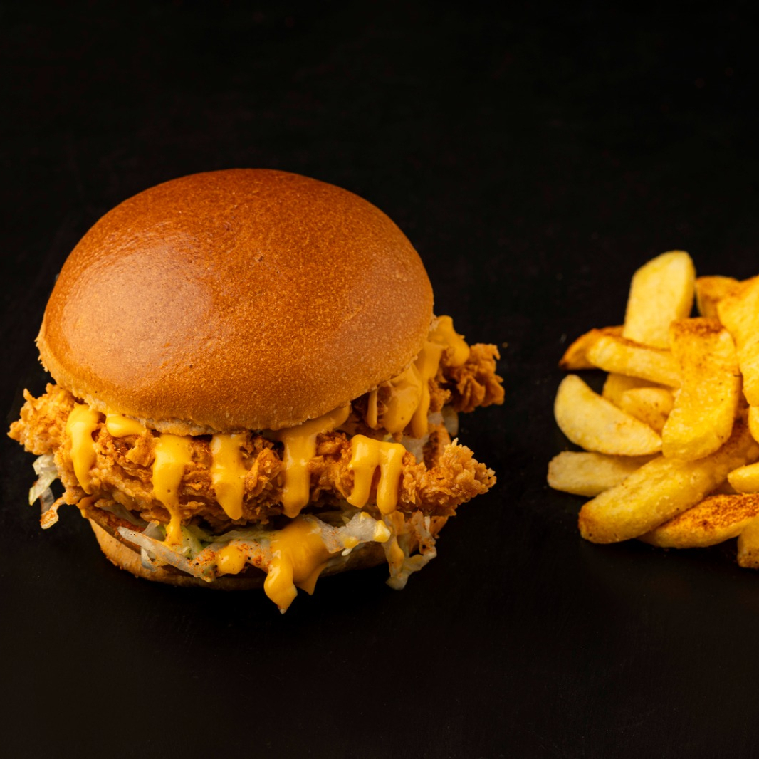 HONEY CHICKEN BURGER MENU