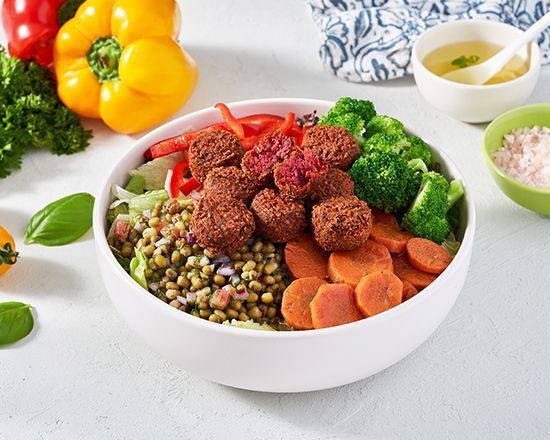Pancarlı Sebze Köfteli Bowl