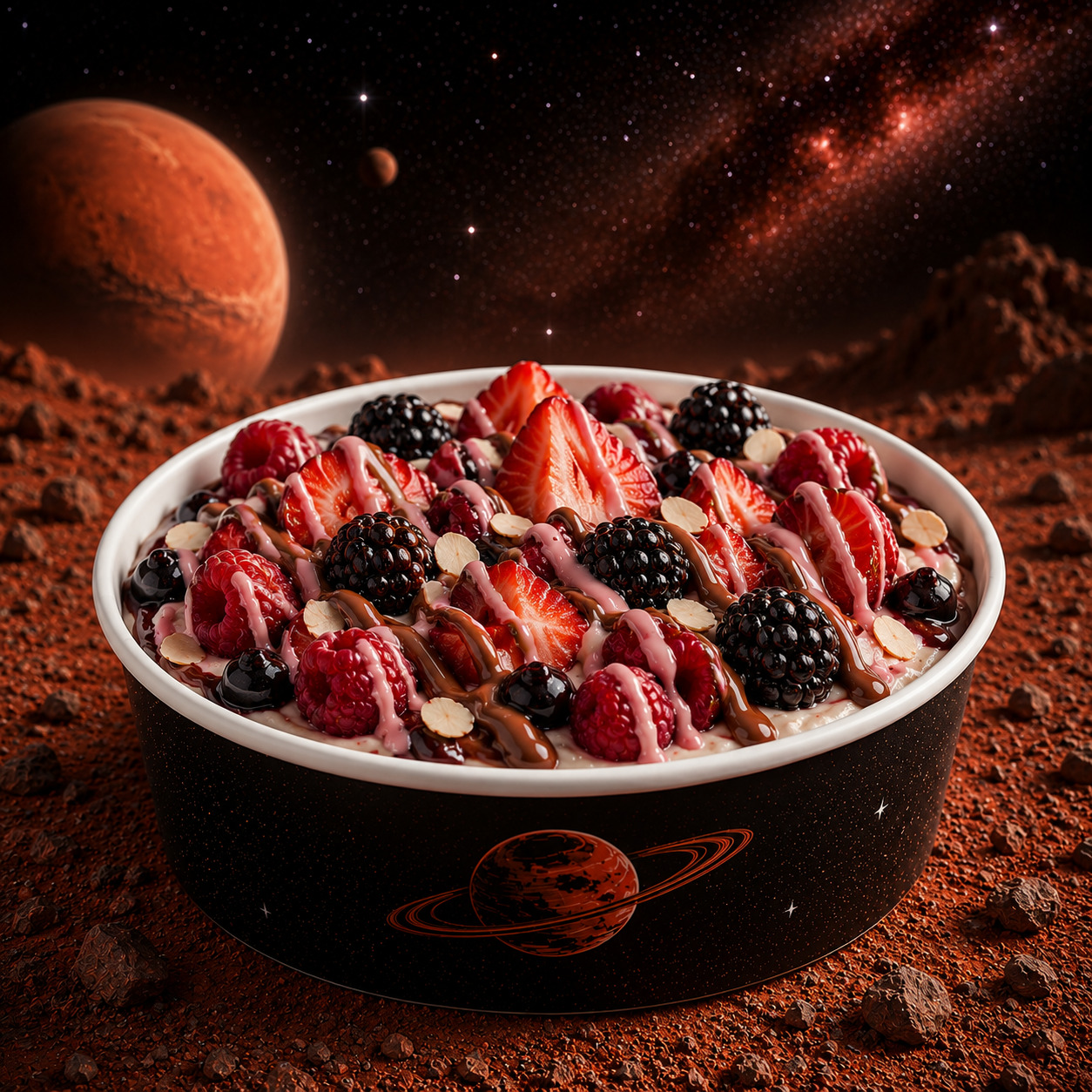 Mars Waffle Bowl