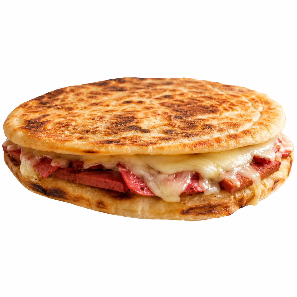 Bazlama Kaşarlı Sucuklu Tost