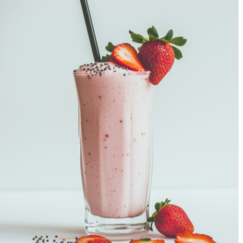Çilekli Milkshake (30 cl.)