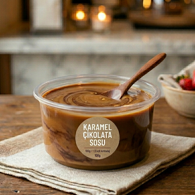 Karamel Çikolata Sosu (100 Gr)