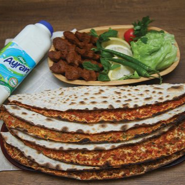 10'lu lahmacun meü 1 litre ayran