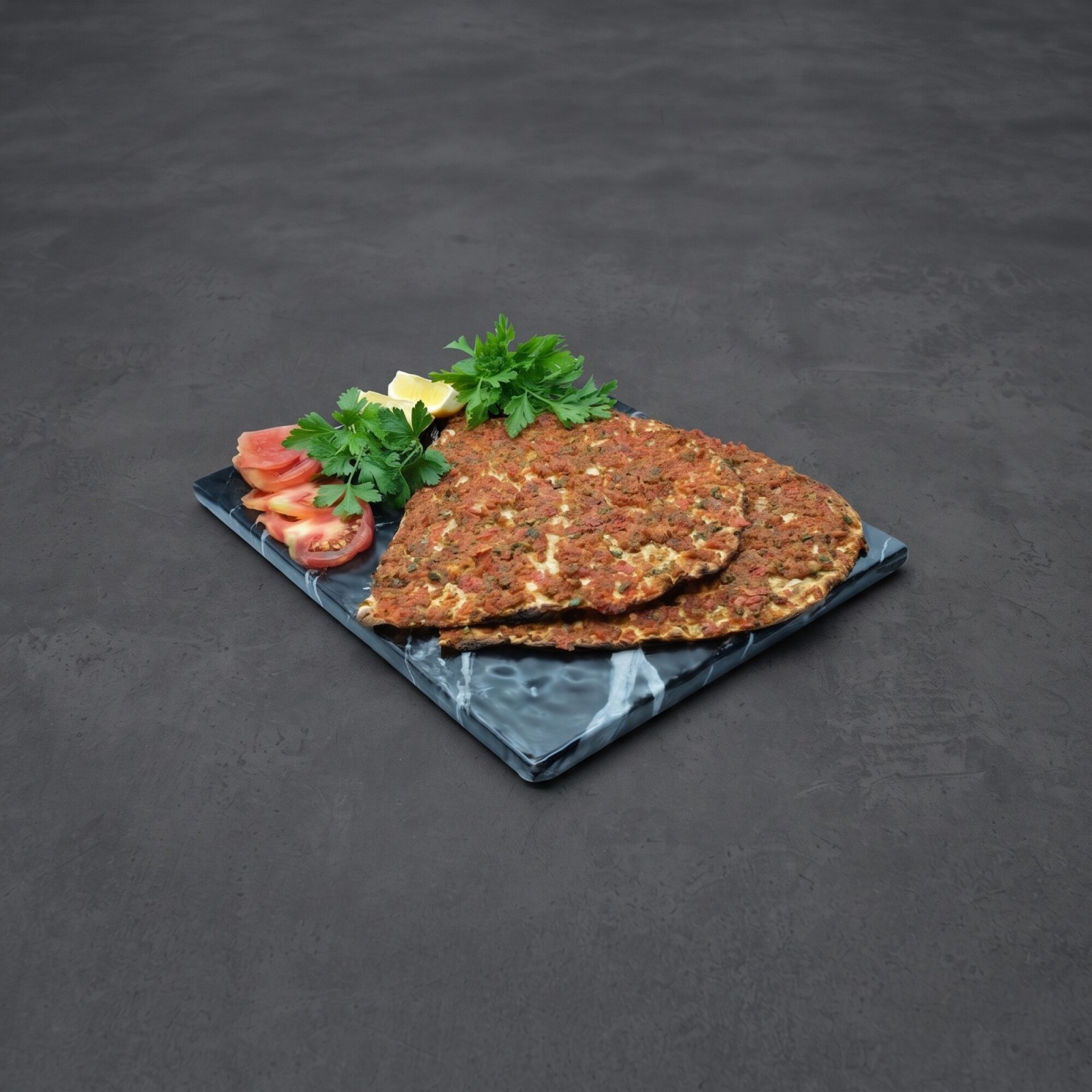 Adana Usulü Lahmacun (5 Adet) Tatlı tabağı boyutundadır.