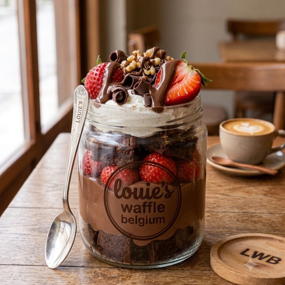 Çilekli Brownie Cup