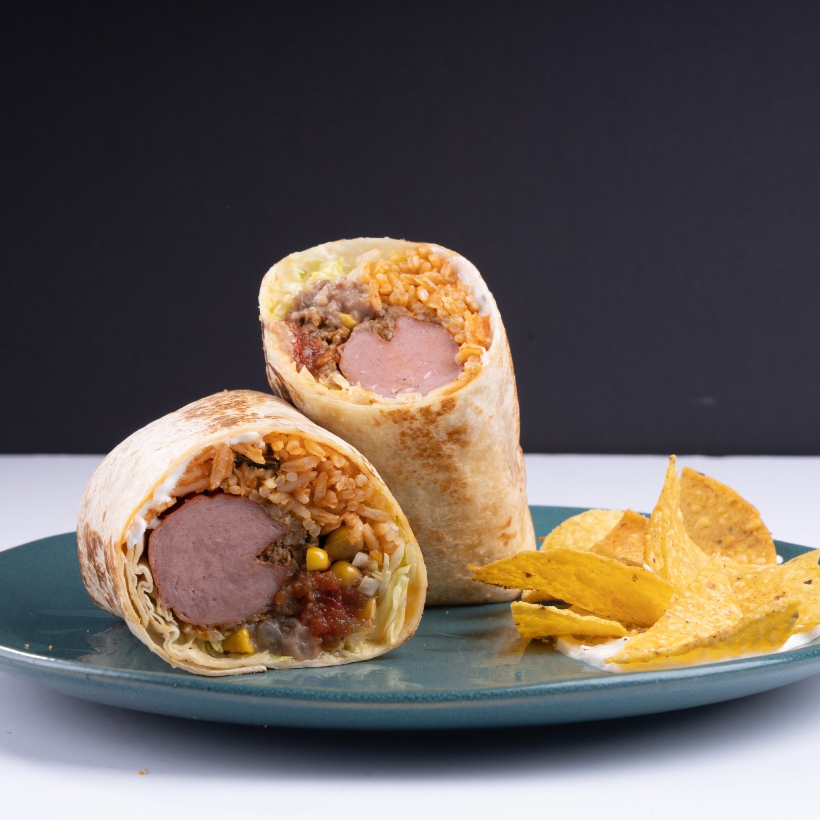 Small Pollo Carne Picada Buritto