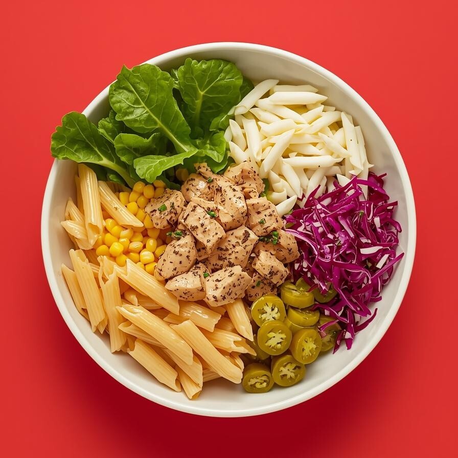 Kremalı Kekikli Soslu Tavuklu Makarna Bowl