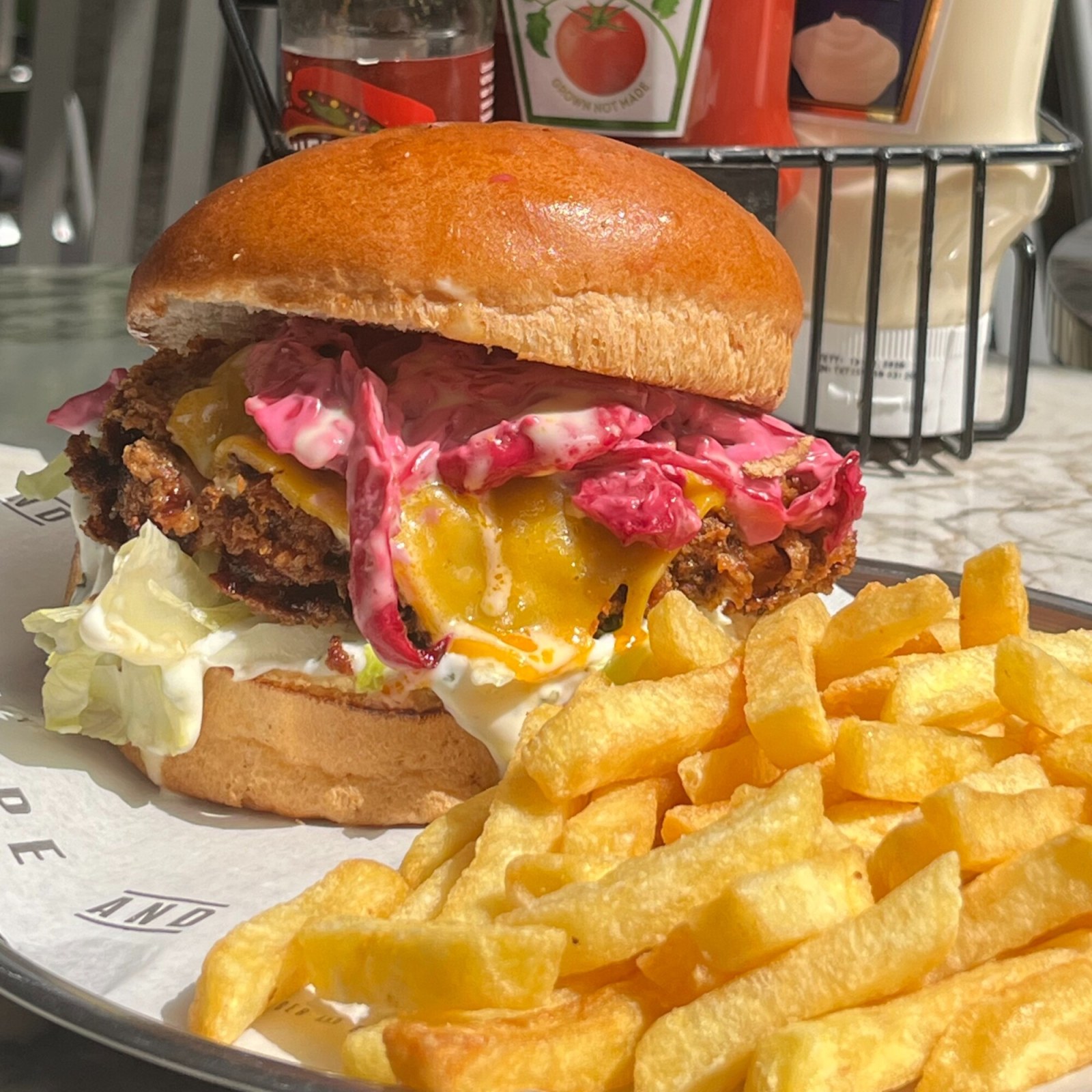Honey Mustard Chicken Burger