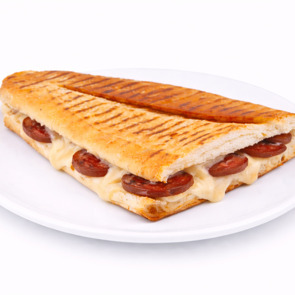 Tek Sucuklu Çift Kaşarlı Tost