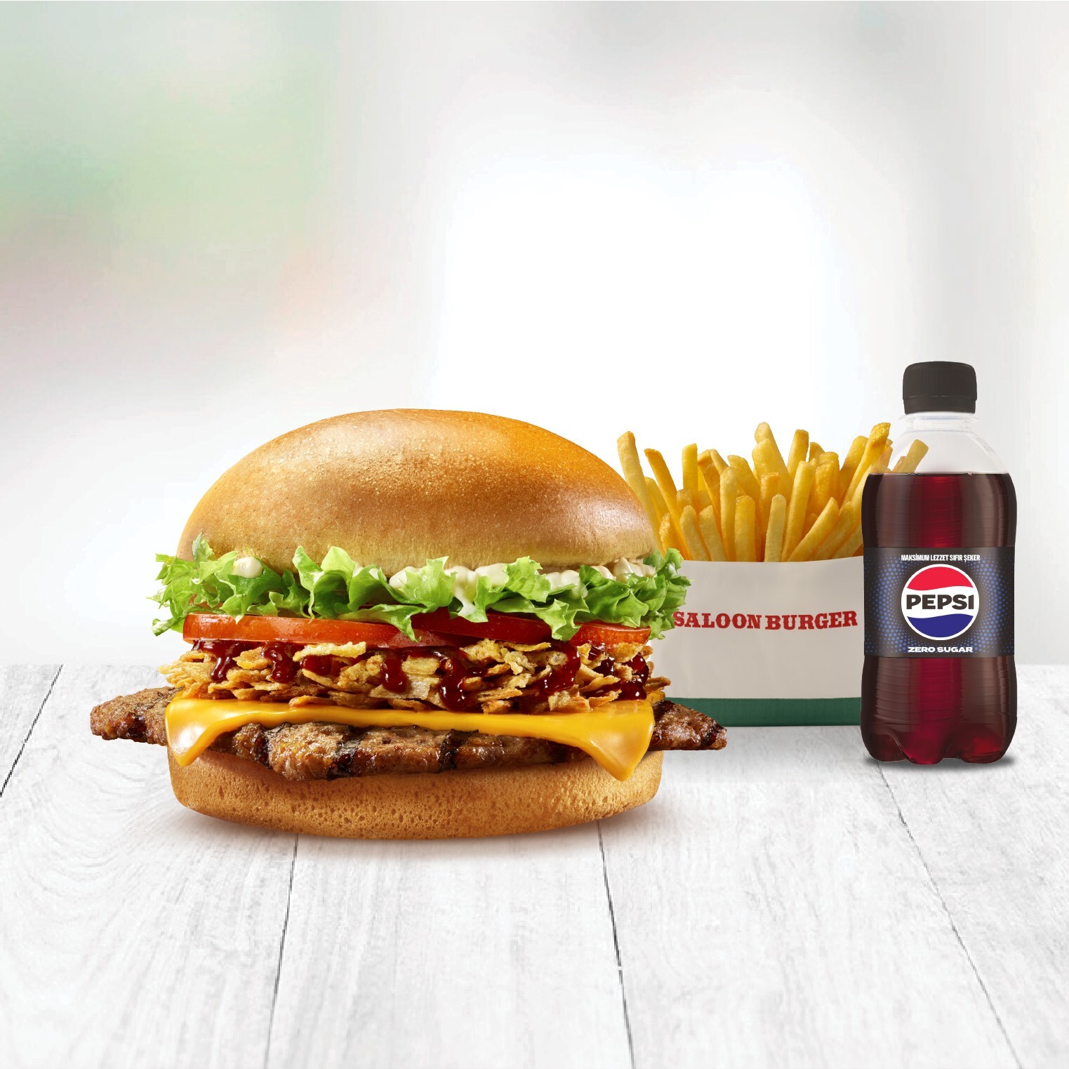 Saloon Steak Burger Menü