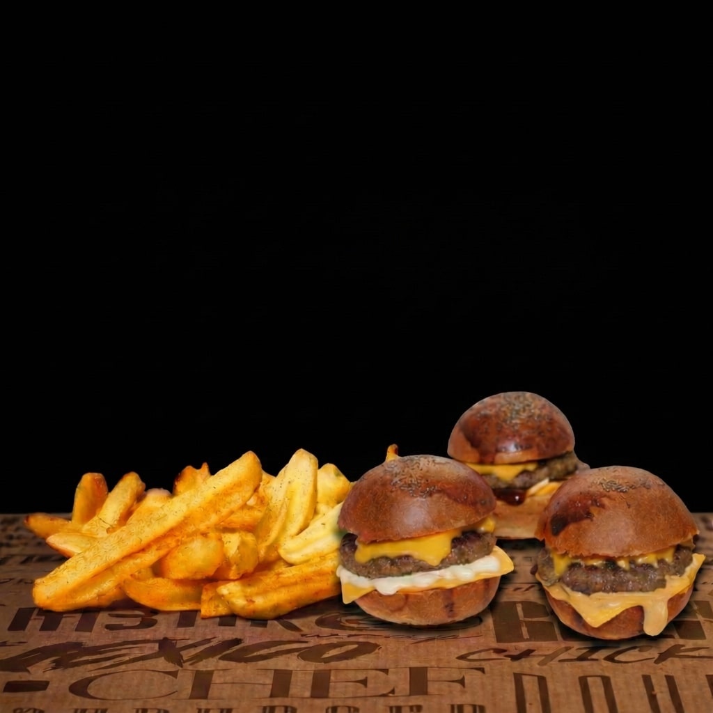3 lü Kids Burger