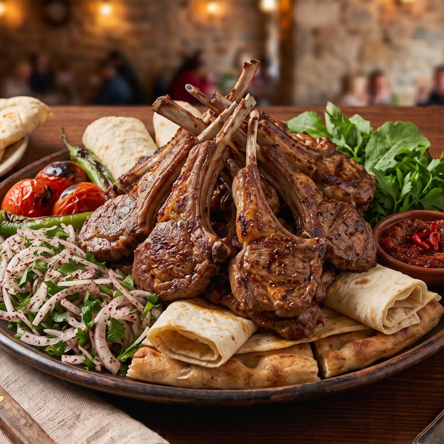 Kuzu Pirzola (1 kg.) Menü