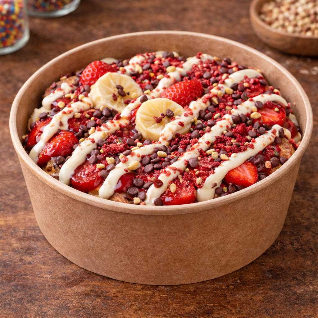 Bi Beyaz Çikolata & Frambuaz Waffle Big (Bowl) KOVA
