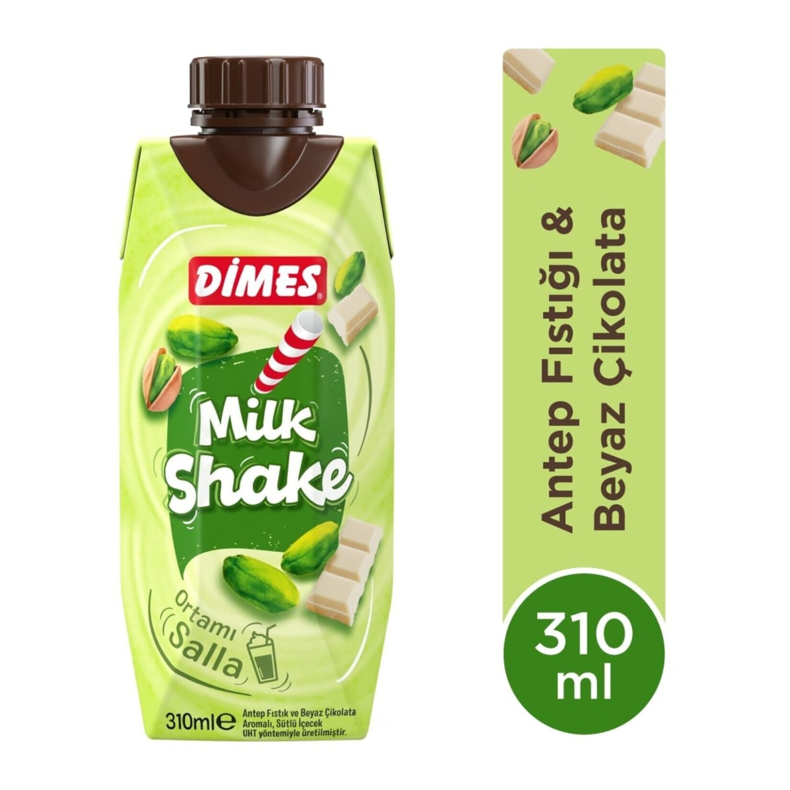 Dimes Milkshake Fıstık-Beyaz Çikolata
