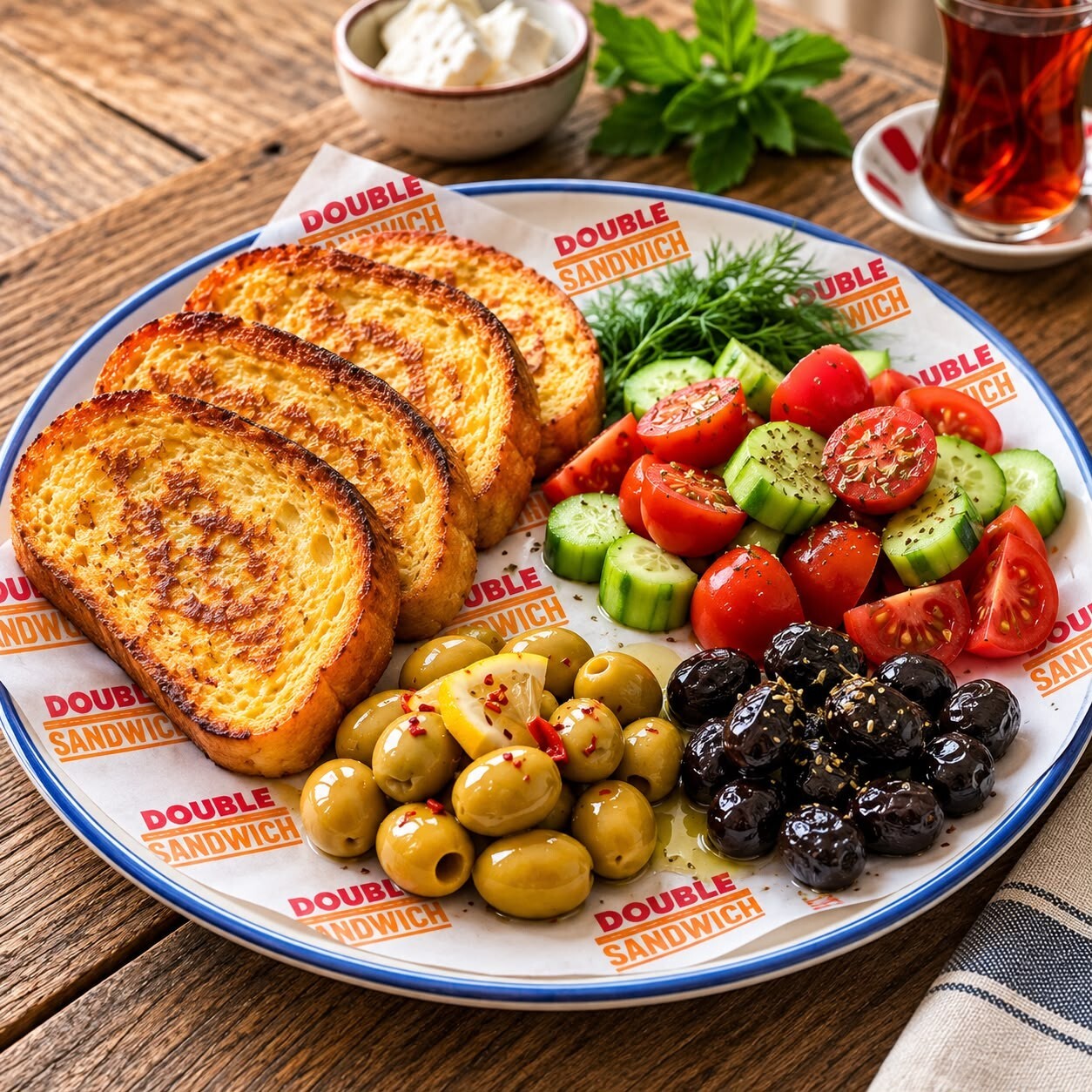 Yumurtalı Ekmek Tabağı