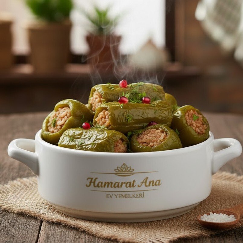 Hamarat Ana'dan Zeytinyağlı Biber Dolma (Büyük 2 Adet)