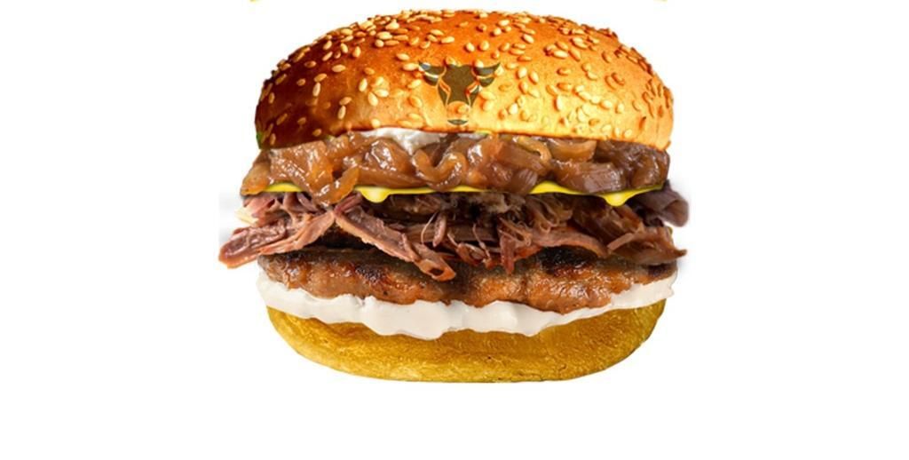 Saçaklı Burger ve Patates kutu içecek