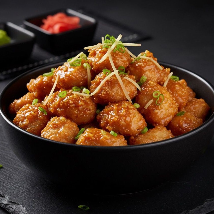 Crispy Chicken with Ginger & Garlic