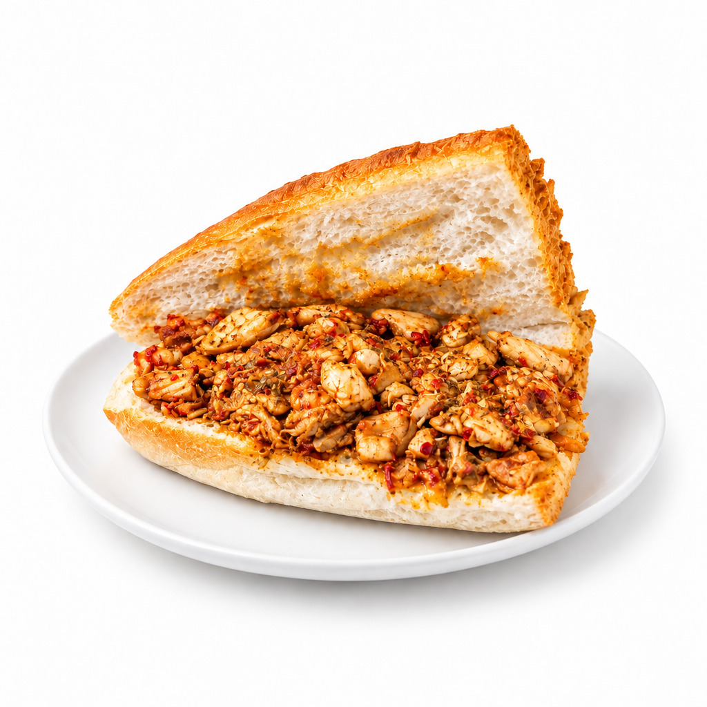 Tavuk Kavurma Ekmek Arası