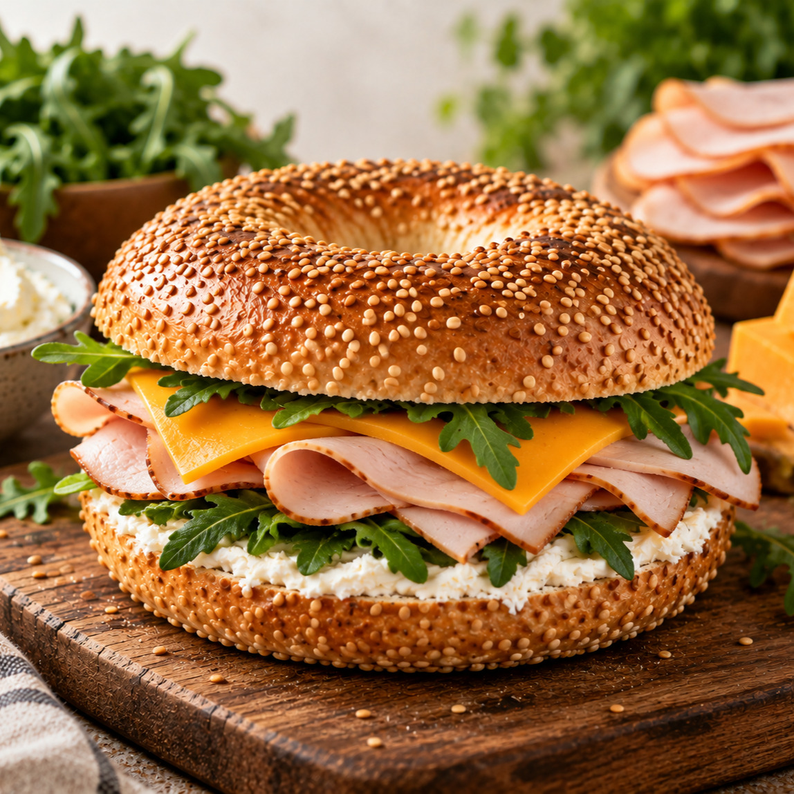 Hindi Fümeli Bagel Sandviç
