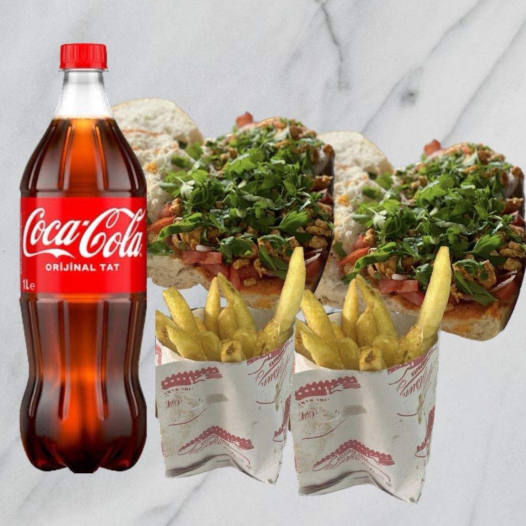 Avantajlı 2 adet Ekmek Arası Tavuk Tantuni Menü