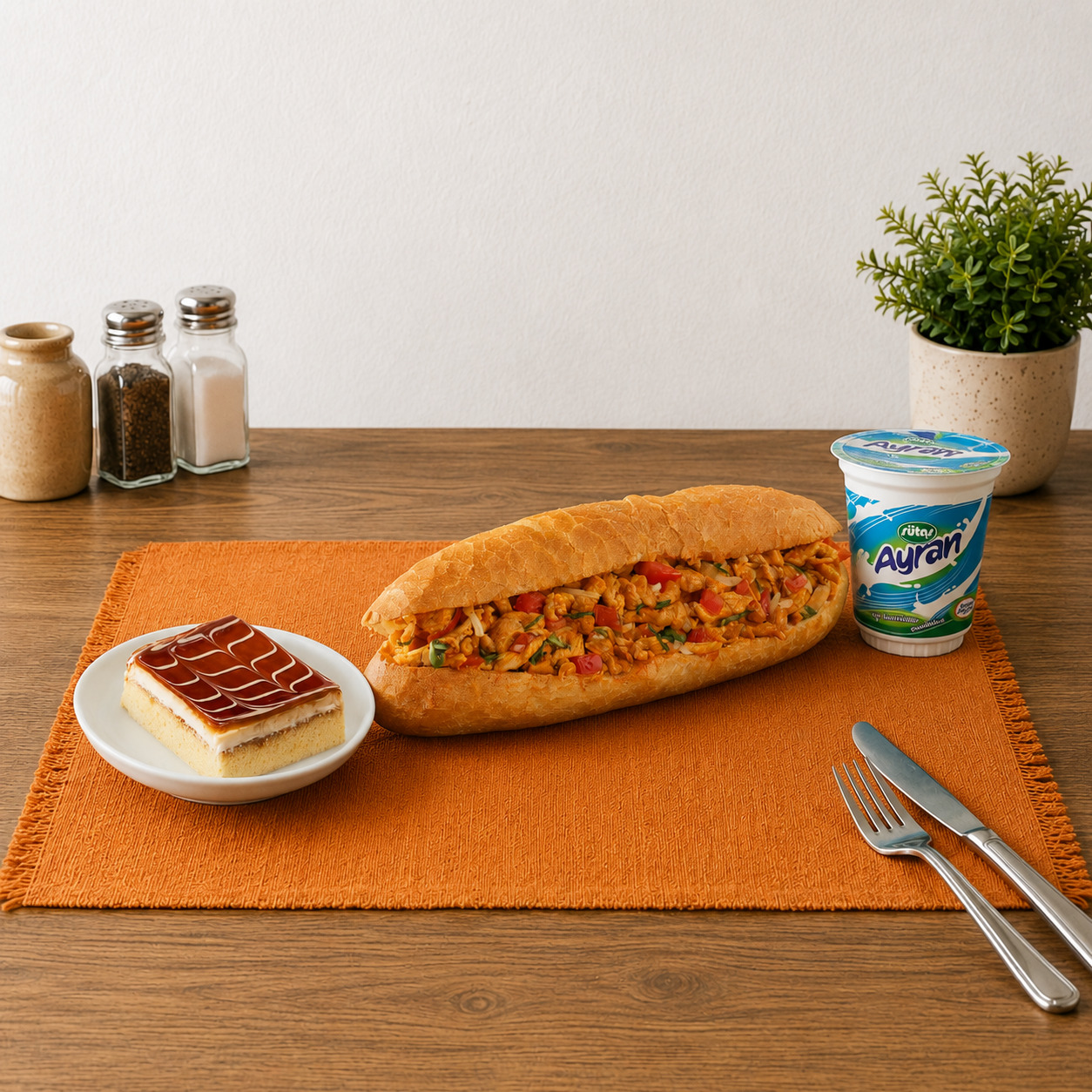 Tatlı Tavuk Tantuni Menü