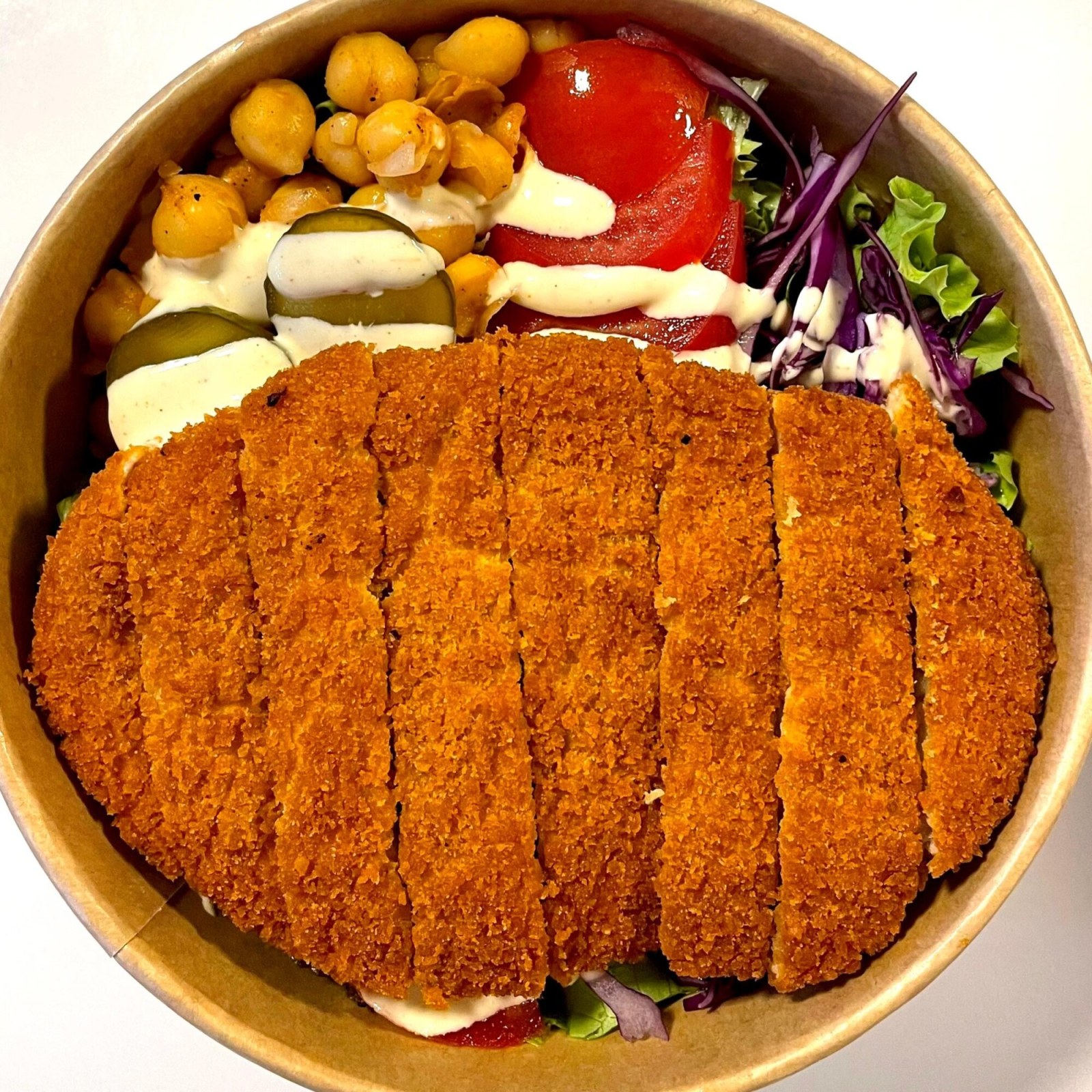 Kara Buğdaylı Şnitzel Bowl