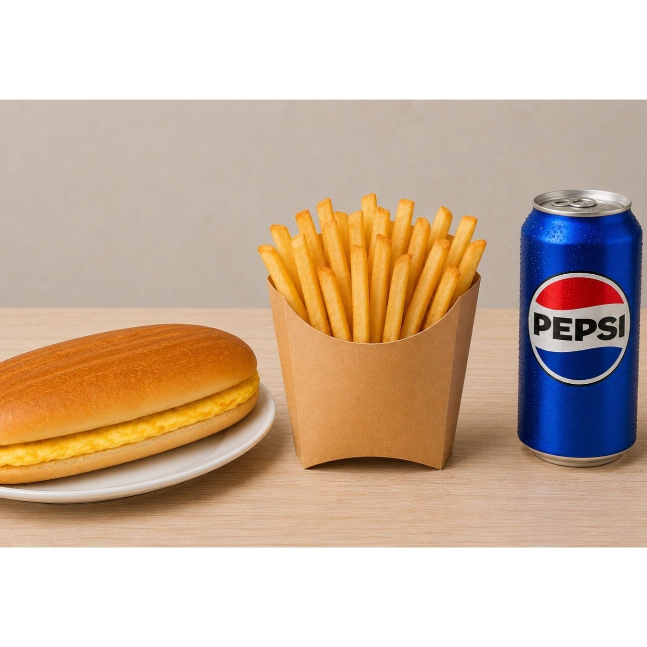 Tam Ekmek Yumurtalı Pepsi Menü