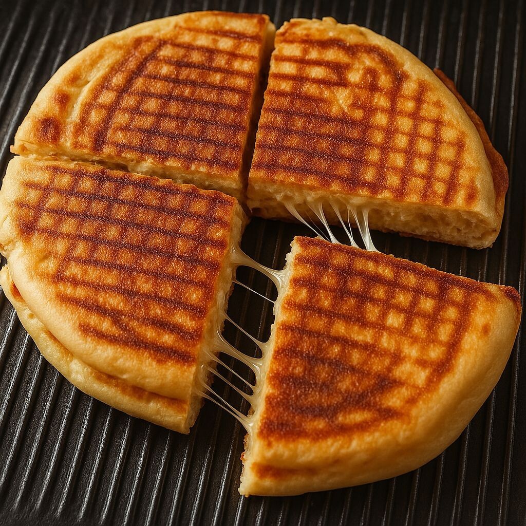 Bazlama Kaşar Peynirli Tost (Çift Kaşarlı)