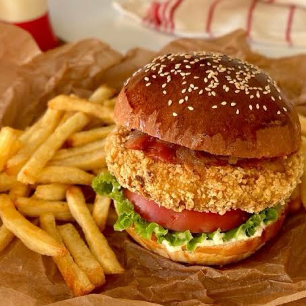 Tavuk Burger+Patates Kızartması Menü