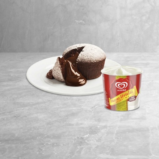 Çikolatalı Sufle + Algida Maraş Cup