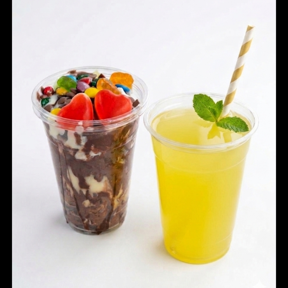 Mirex Bardak (büyük boy)Bubble Waffle + Bardak Limonata