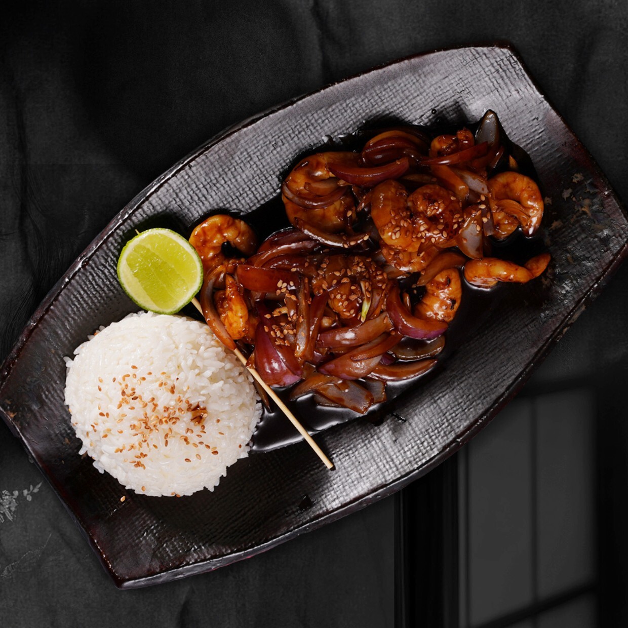 Teriyaki Soslu Karides