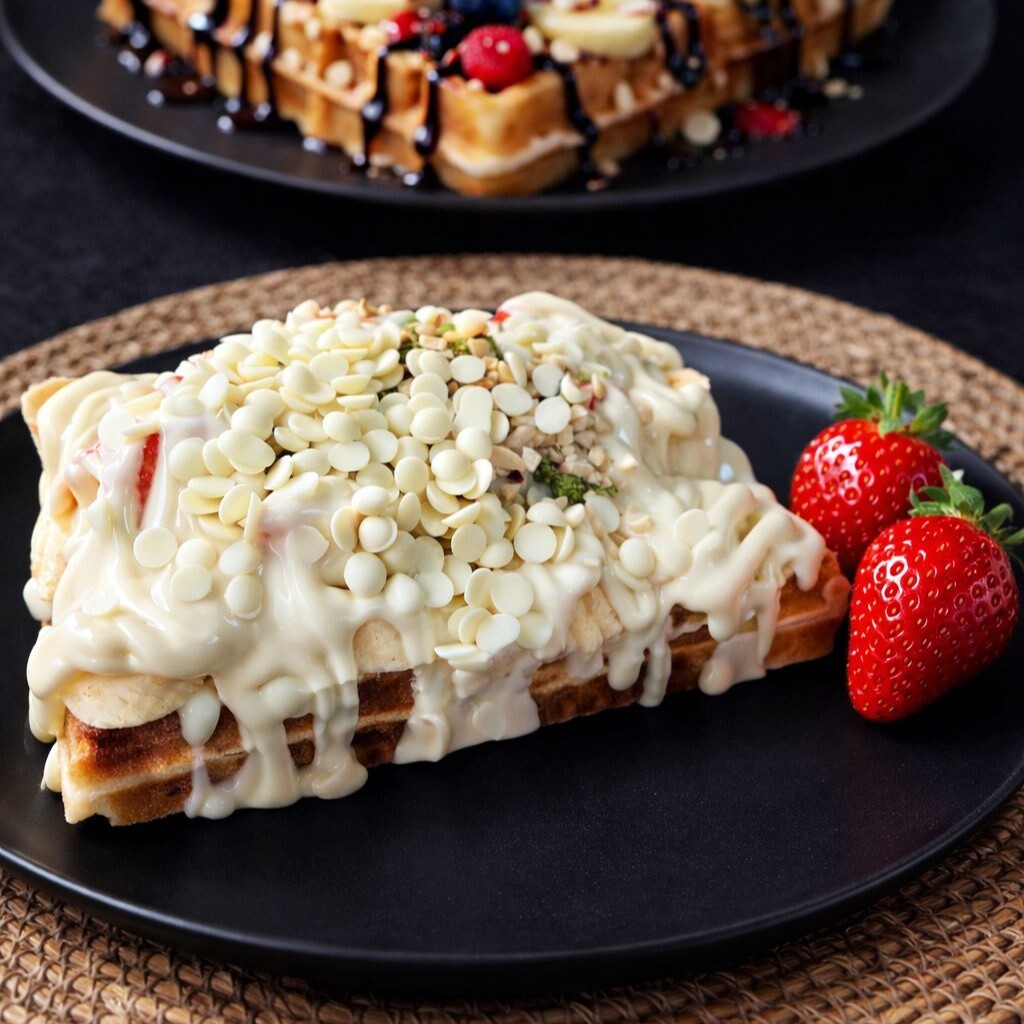 Beyaz Çikolatalı Waffle