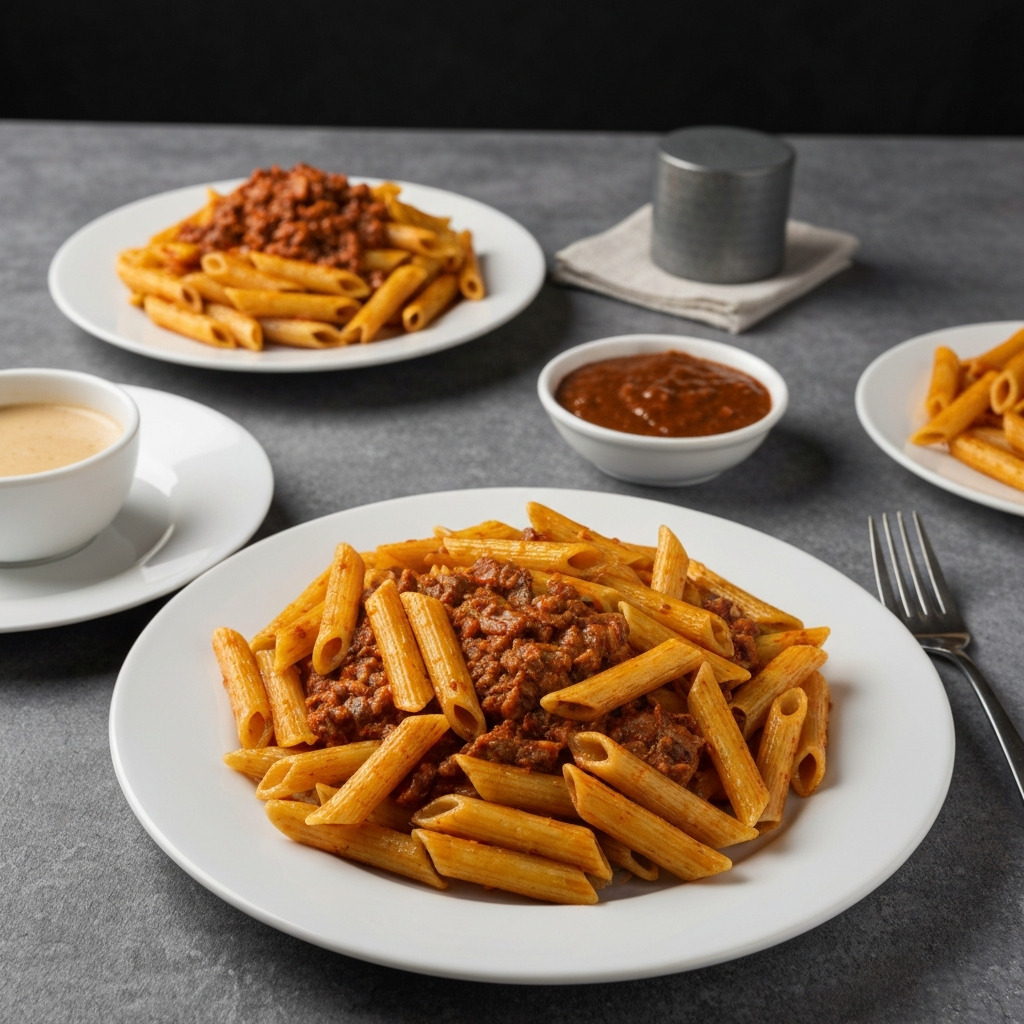 Kremalı Mantarlı Tavuklu Penne