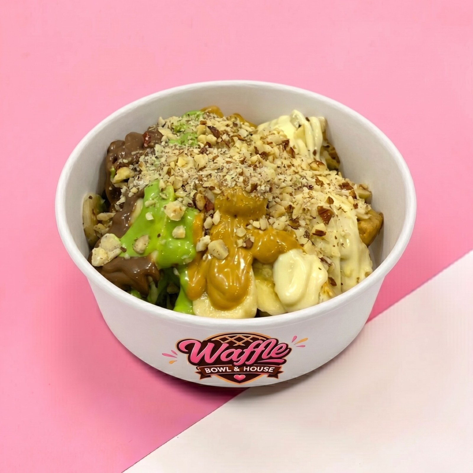 Karamel Sevdalısı Waffle Bowl (Büyük)