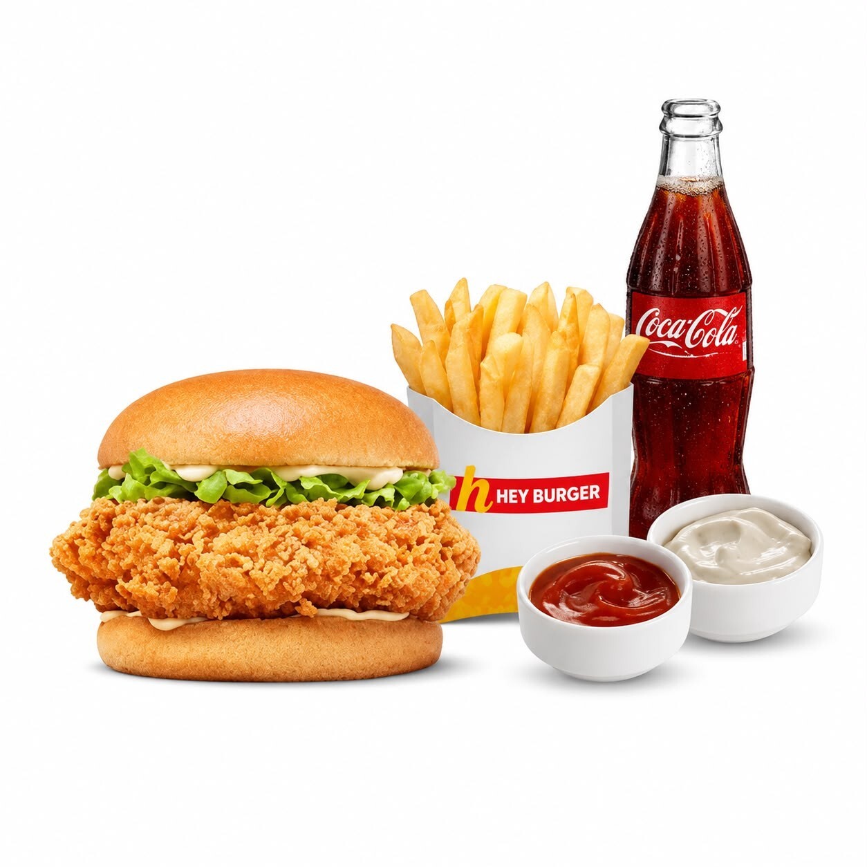Cheese Tenders Burger Menü