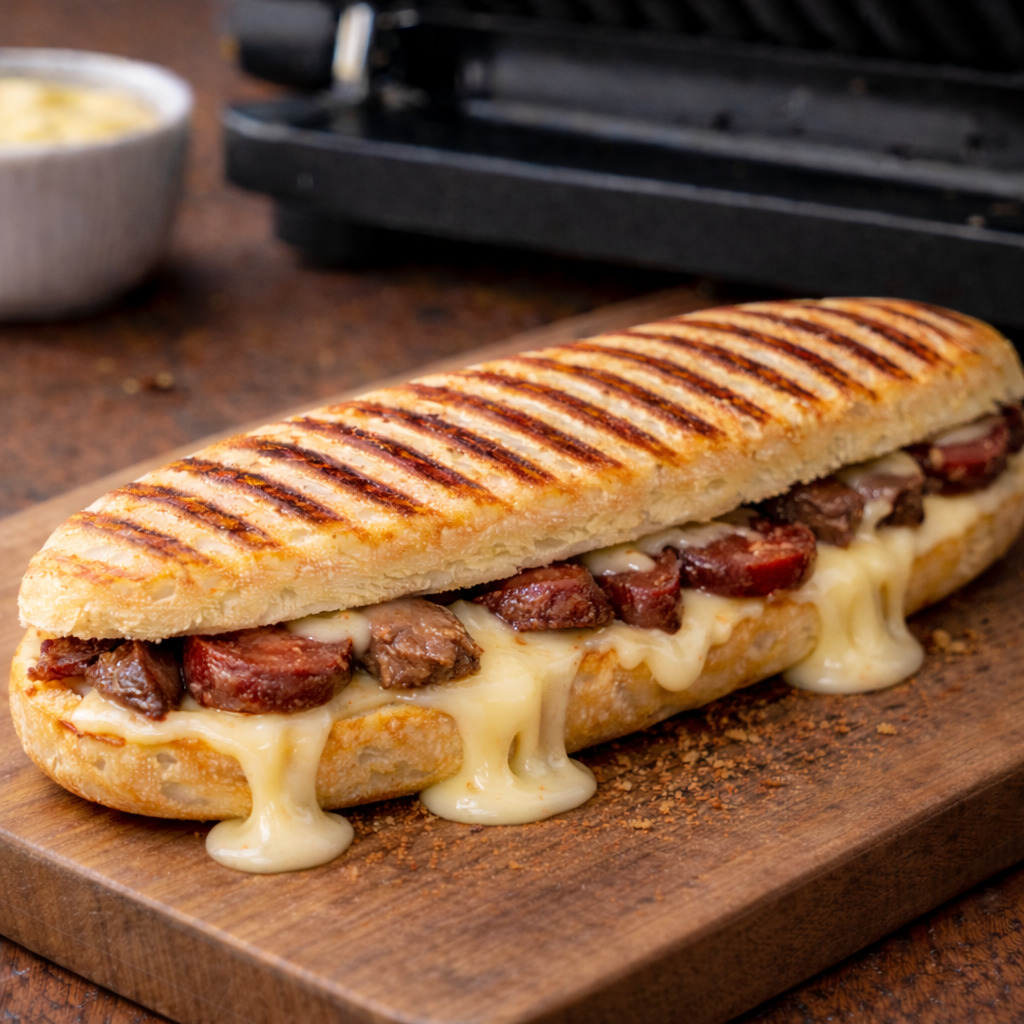 Kavurma Sucuk Kaşarlı Tost