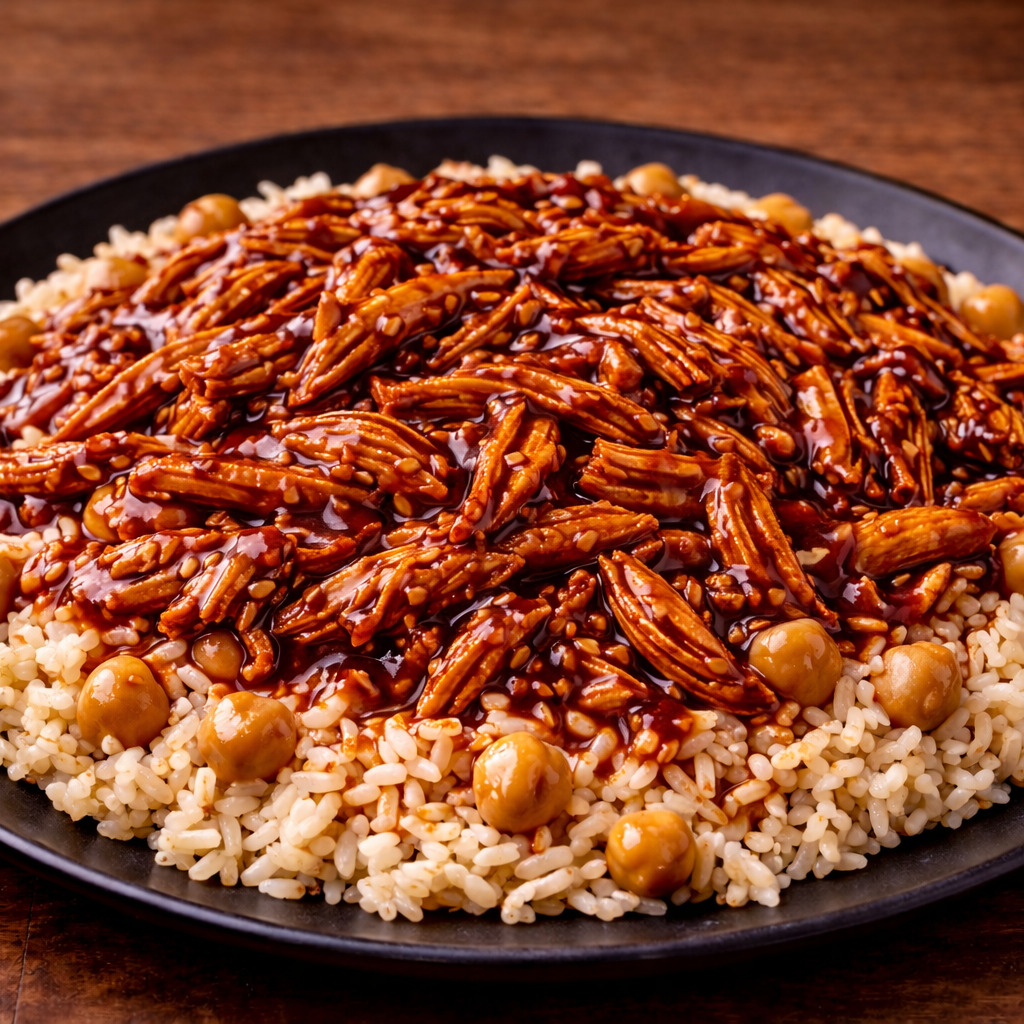 Barbekü Soslu Tavuk Pilav