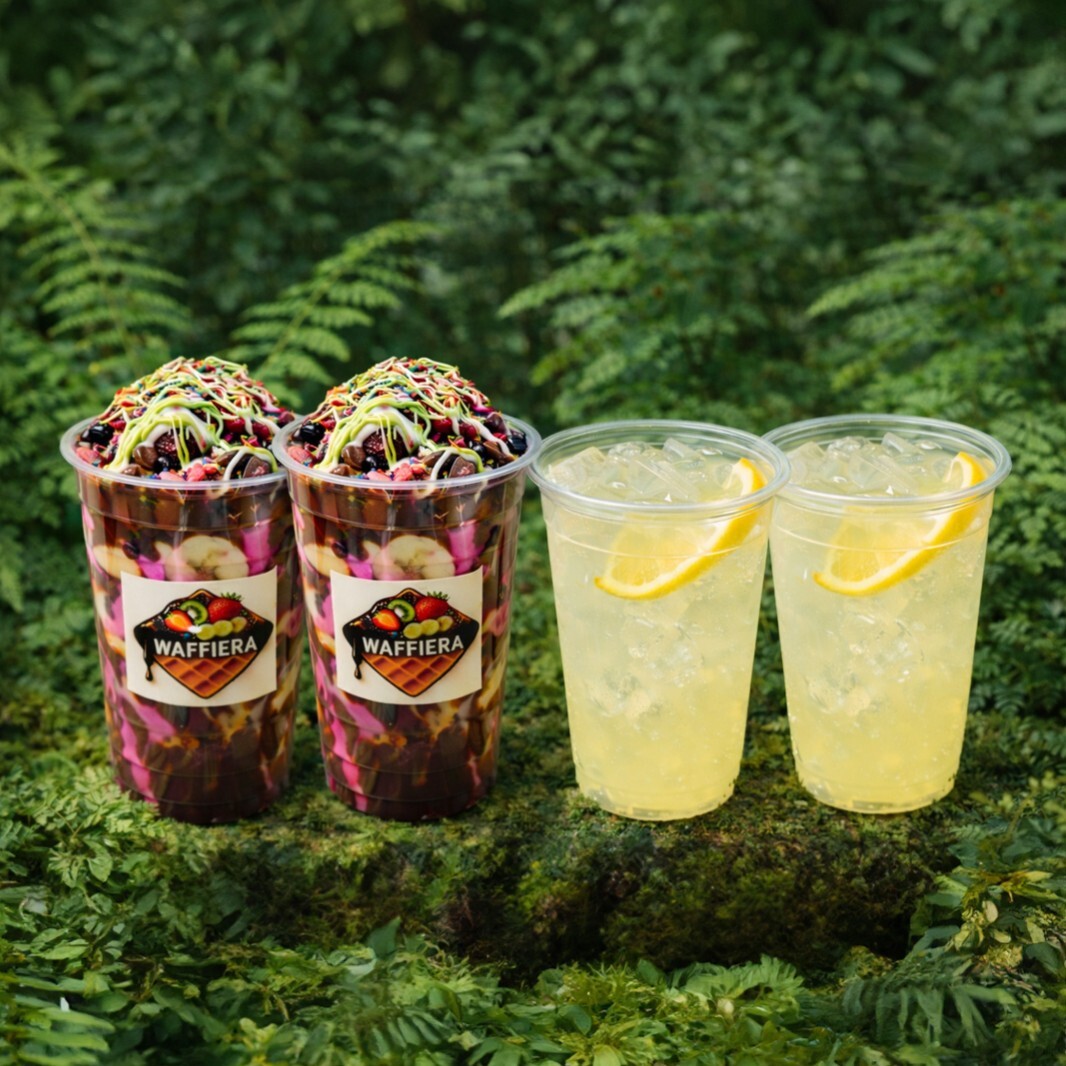 2 Bardak Waffle + 2 Limonata
