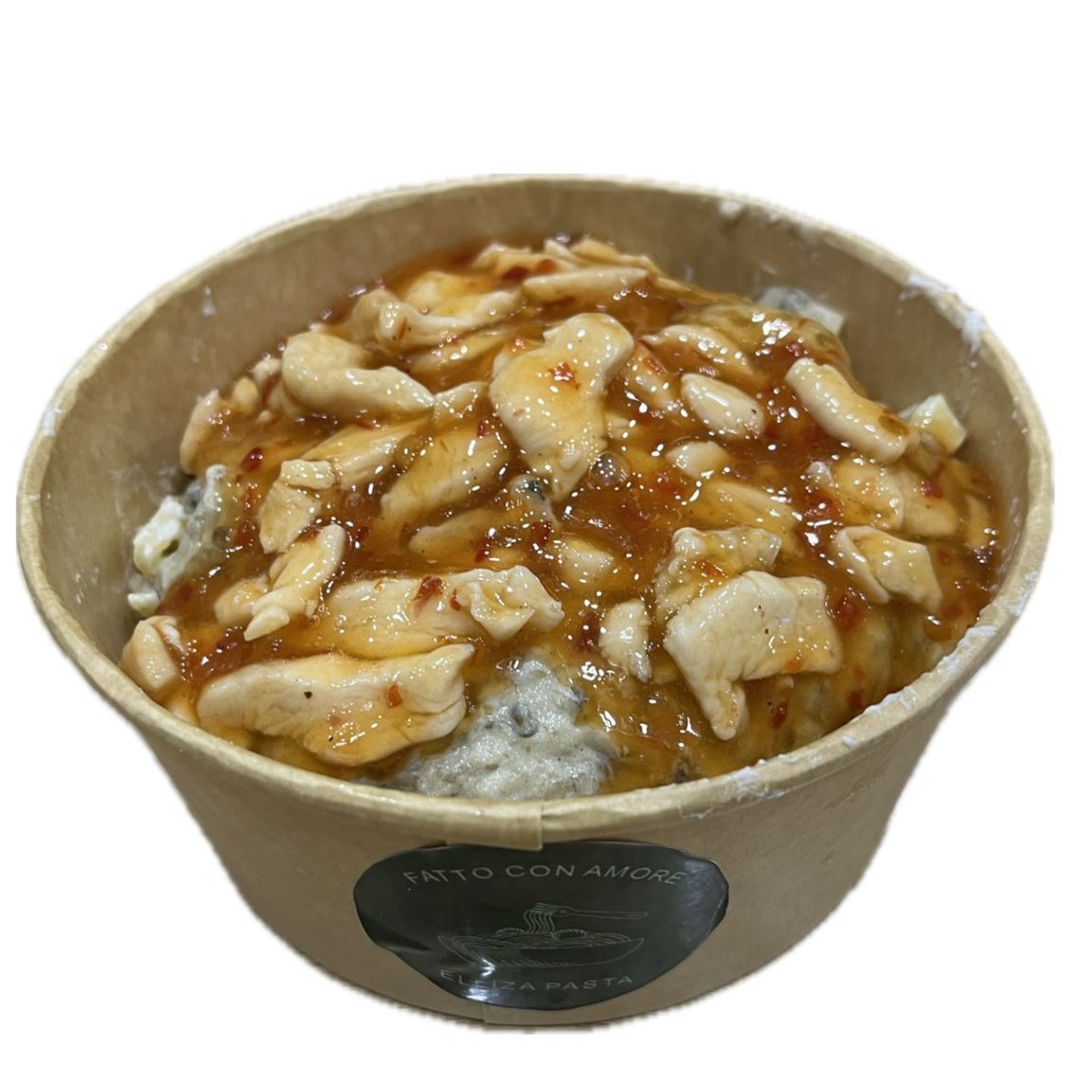Fettucine + Köz Patlıcan & Tavuklu Sweet Chili Sos (290 gr.)
